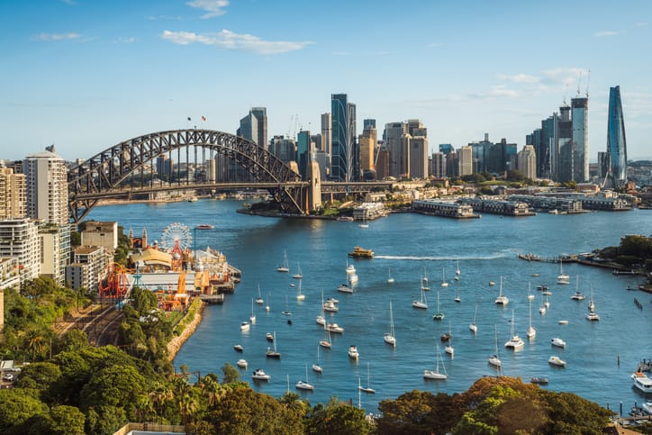 Phot shows Sydney skyline